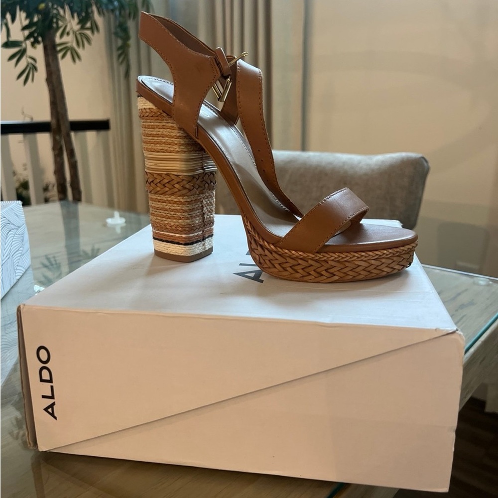 Aldo Tan Platform Shoes for Effortless Elegance